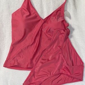 Bobbie Brooks Coral Bikini Set